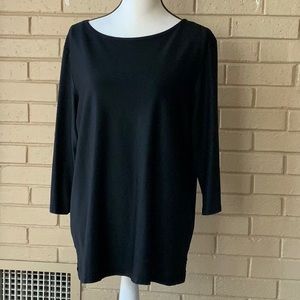 Norm Thompson boat neck Tunic size XL slinky flow